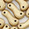 Link Beads gold metallic matt 3 x 10 mm, 5g (ca. 32 Stk.)