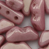 Volcano Beads 4 x 9mm weiß rosa gelüstert 10g (ca. 54Stk.)