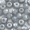 Facettierte Rondelle blau grau alabaster satin 3 x 2 mm  100 Stk.