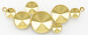 Fassung zum Einkleben für Rivoli-Steine SS29, SS39, SS47,12,14mm vergoldet, 1 Stück