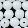 Glasperlen rund 6 mm  weiß opal  -  400 Stk. Großpackung