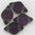 Matubo GemDuo™ Beads 5 x 8 mm Backlit crystal purple haze matt 25 Stk.