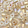 Toho Hex-Cut Perlen 11/0  Fb-Nr. 994 crystal iris mit Rotgoldeinzug 10g