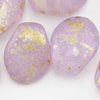 Tulip Petal Beads 6x8 mm opalviolet gold splash 5g (ca.20-22 Stk.)