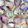 Glasschliffperlen 4 mm crystal harlekin