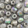 Glasschliffperlen 3 mm crystal graphite rainbow full