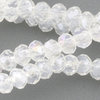 Facettierte Rondelle crystal AB 2,5 x 1,5 mm  1 Strang, ca. 200 Stk