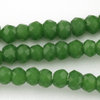 Facettierte Rondelle grün opal 2,5 x 1,5 mm  1 Strang, ca. 200 Stk