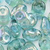 SuperDuo Beads aqua twilight 2,5 x 5mm 10g