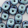 SuperDuo Beads polychrome capriblue aqua 2,5 x 5mm 10g
