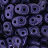 SuperDuo Beads metallic suede purple 2,5 x 5mm