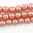 Imitationsperlen rund pearl shell orange sherbet 4 mm, 1 Strang mit 60 Stk.