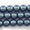 Imitationsperlen rund pearl shell dusk blue 4 mm, 1 Strang mit 60 Stk.