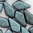2-Loch Kite Beads polychrome capriblue aqua 5 x 9 mm, 5g (ca. 25 Stk.)
