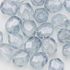 Glasschliffperlen 4 mm crystal - montana gelüstert