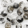 Glasschliffperlen 4 mm schwarz - crystal
