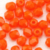 Glasschliffperlen 3 mm orange opak