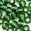 Rocailles dunkel grün mit Silbereinzug 4,0mm 20g
