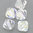 Preciosa MC Doppelkegel crystal Glitter 6mm ,15 Stk.
