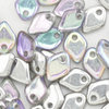 Dragon Scale Beads 1,5 x 5mm crystal silver rainbow 4g ( ca. 100 Stück)