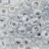 Rocailles crystal gelüstert - grau Farbeinzug 3,0mm 20g