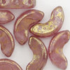 Arcos® par puca Beads rosaline alabaster - purple terracotta 5 x 10mm, 5g (ca. 22 Stk.)
