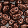 SuperDuo Beads metalust burnt copper 2,5 x 5mm  10g