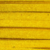 Veloursband 3 mm  gelb  - REST 0,4m