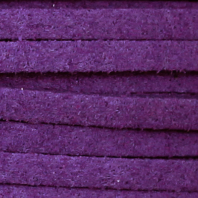 Veloursband 3 mm  lila  - REST 0,88m
