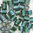 Toho Hex-Cut Perlen 8/0 Fb-Nr. 270 crystal iris - emerald metallic Farbeinzug 10g