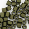 Toho Hex-Cut Perlen 8/0  Fb-Nr. 617ᴽ  dunkel oliv metallic matt 10g