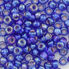 Miyuki Perlen 11/0 Rocailles 1020 cobalt iris mit Silbereinzug 10g