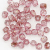 True2  Glasschliffperlen 2 mm crystal - pink bronze gelüstert