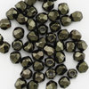 True2  Glasschliffperlen 2 mm dunkel oliv metallic