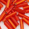 Stifte  6 x 2 mm orange-rot mit Silbereinzug 20g