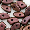 Prong Beads 6 x 3mm polychrome copper rose 4g ( ca. 46 Stück)