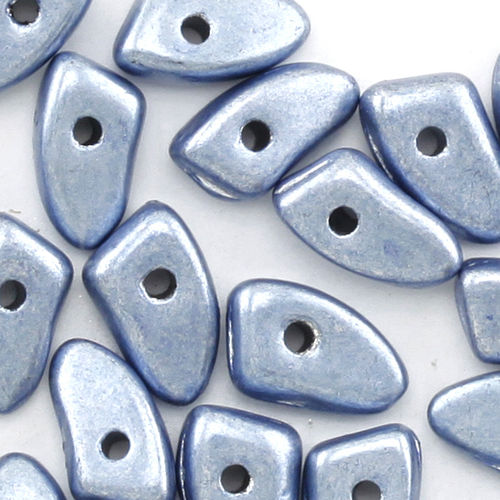 Prong Beads 6 x 3mm metalust air blue 4g ( ca. 46 Stück)