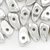 Prong Beads 6 x 3mm silber metallic (full labrador) 4g ( ca. 46 Stück)