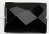 Edelstein Obsidian, Kissen facettiert 21 x 16 mm, 1 Stück