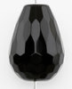 Edelstein Obsidian, Tropfen facettiert 14 x 10 mm, 4 Stück