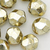Glasschliffperlen 6 mm gold spezial (überfärbt)