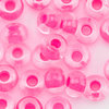 Rocailles crystal - neon pink Farbeinzug 4,0mm 20g