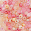 Rocailles Mix 58 apricot - rose 2,1mm 20g