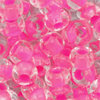 Rocailles crystal - neon pink Farbeinzug / 2   4,0mm 20g