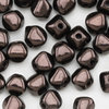 Glasperlen Doppelpyramide 4 mm schwarz vega (100 Stk. Packung)