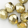 Glasschliffperlen 6 mm full amber gold
