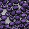 Glasschliffperlen 3 mm metallic suede purple