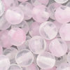 Glasperlen rund 4 mm rosa - crystal marmoriert 100 Stück