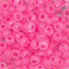 Rocailles crystal matt - neon pink Farbeinzug 2,3mm 20g