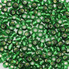 Rocailles dunkel grün mit Silbereinzug 1,7 mm 10g